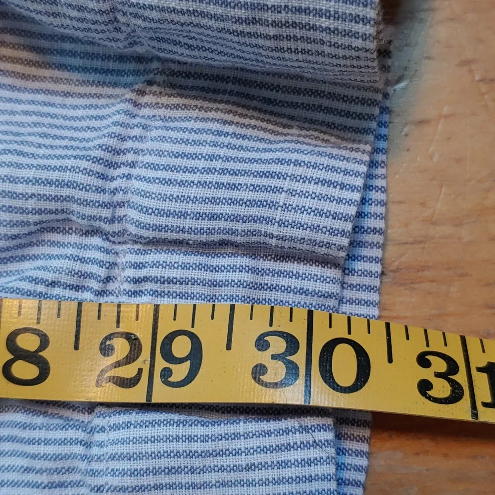 Talbots Linen Blue and White Lounge Pants with Pockets! - Picture 8 of 9